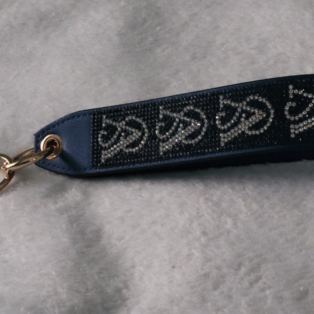 Nwt VS Wristlet Keychain Blue sapphire and Silver With Rhinestone.Read Full Post - Picture 3 of 12